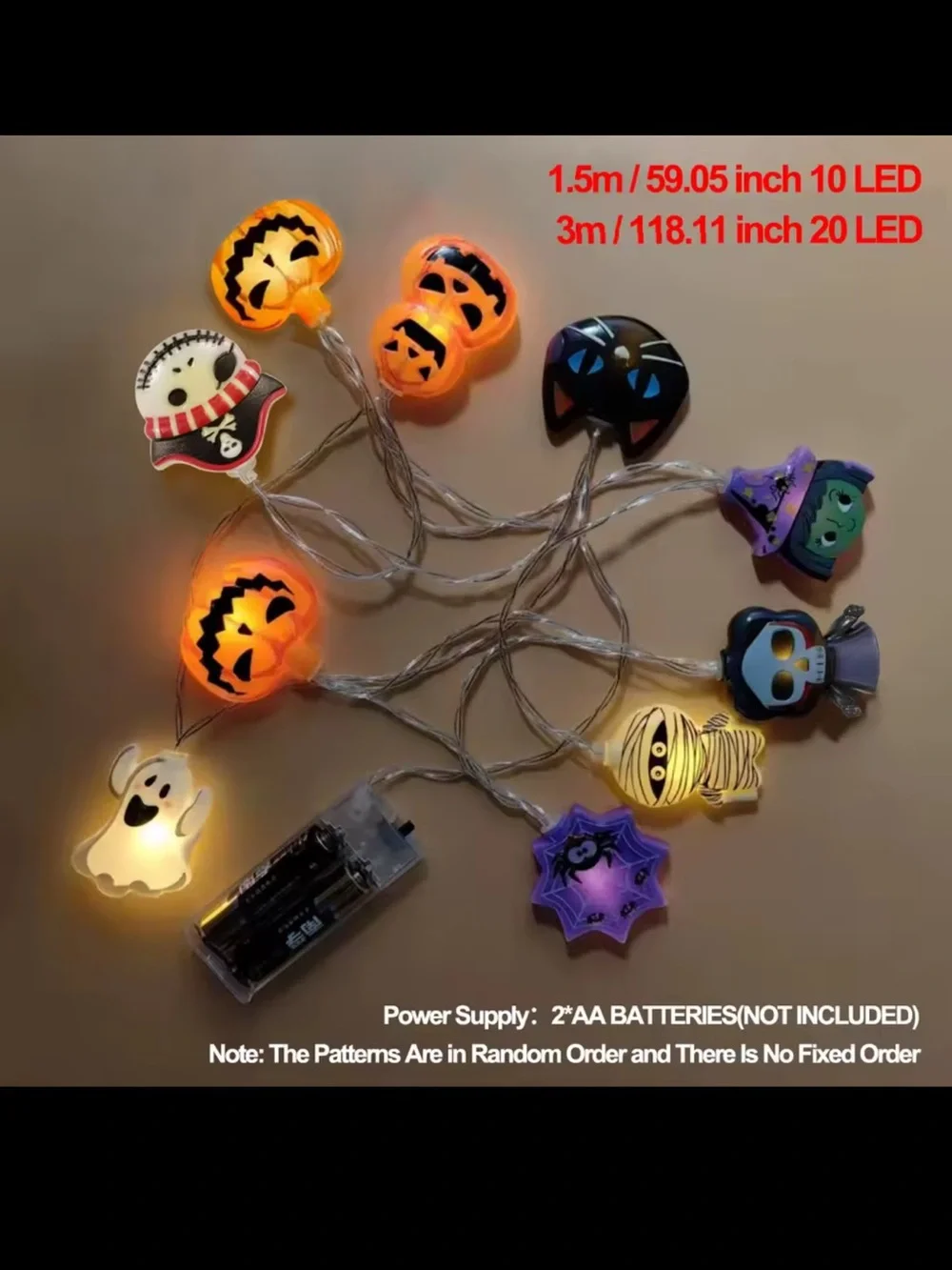 Halloween Character String Lights – Multicolor Festive Decor